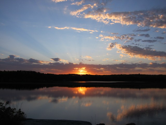 Sunrise on our first BWCA day
