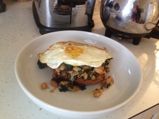 Kale-egg-toast