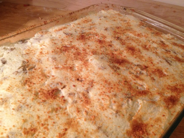 Mmmmmm, baked mashed potatoes.