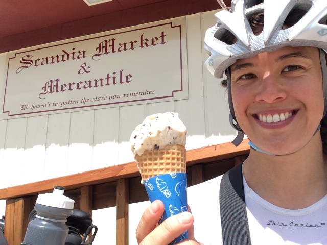 biking ice cream